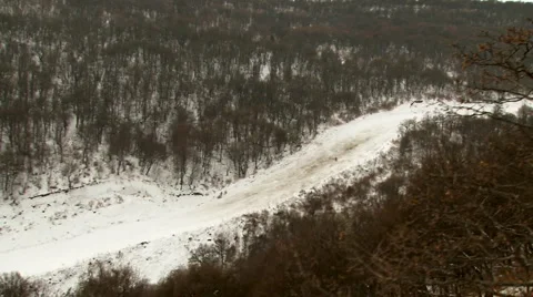 Speed Skiing Stock Footage 1045071