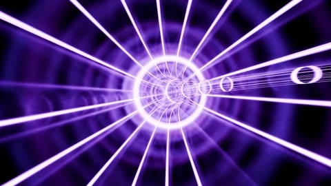 Speed space neon purple net tunnel VJ loop background animation Stock Footage 314775101