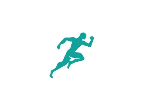 Speed sprinter, athlete run fast Stock Illustration