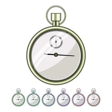 Speed stopwatch cartoon vector graphic Stock Illustration