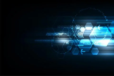 The speed of technology in the form of geometry. Stock-Illustration