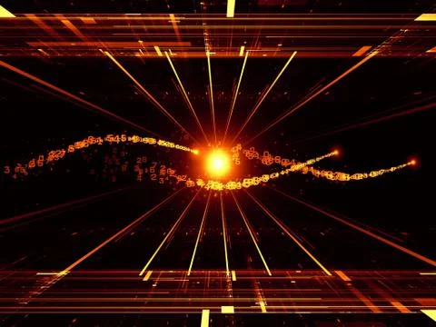 Speed of Technology Stock Illustration