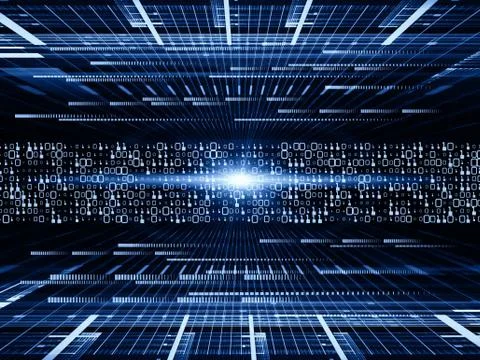 Speed of Technology Stock Illustration