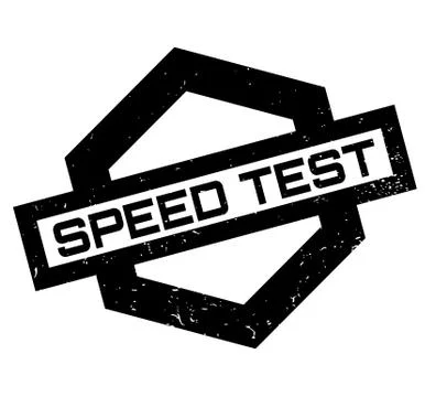 Speed Test rubber stamp Illustrazione stock