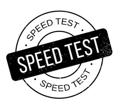 Speed Test rubber stamp Illustrazione stock