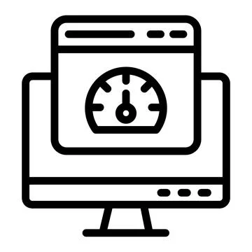 Speed test Vector Icon Design Illustration Stock Illustration
