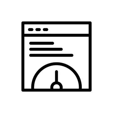 Speed thin line icon Stock Illustration