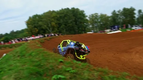 Speed trace on dirt track Stock Footage 189564434