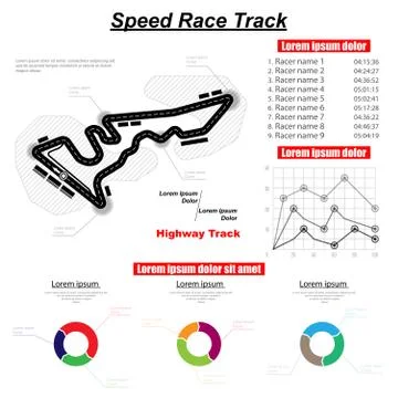 Speed track background Stock Illustration