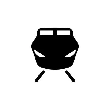 Speed train front view icon. Elements of transport icon. Premium quality graphic Stock Illustration