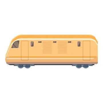 Speed train icon cartoon vector. Cargo goods Stock Illustration