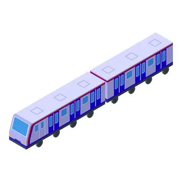 Speed train icon isometric vector. Train ticket Stockillustratie