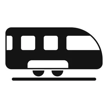 Speed train icon simple vector. City platform Stock Illustration