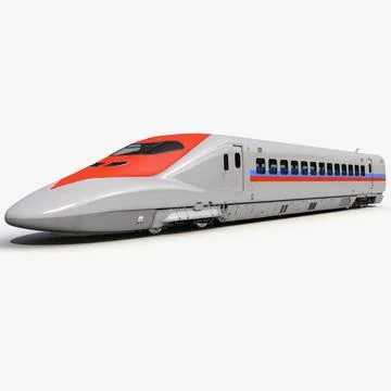 Speed Train Locomotive Generic 3D Model