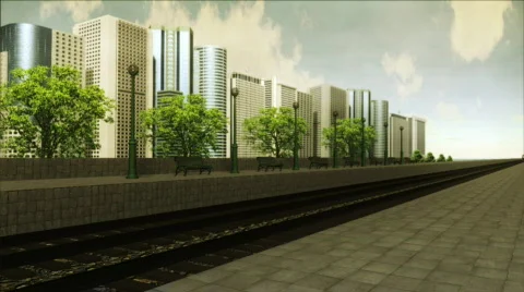 Speed Train Loop (HD1080) Stock-Footage 291623