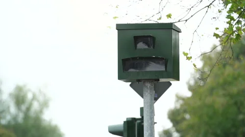 Speed trap at a german road. Video stock 41862903