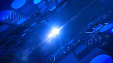 Speed tunnel digital technology abstract background Illustrazione stock