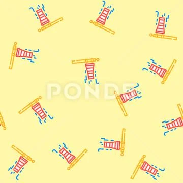 Speed turbine vector seamless pattern Stockillustratie