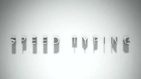 speed typing 3D title animation white te... | Stock Video | Pond5