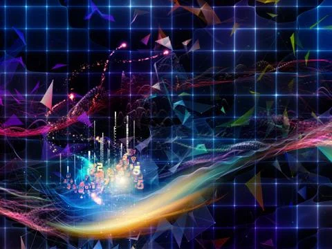 Speed of Virtual World Illustrazione stock