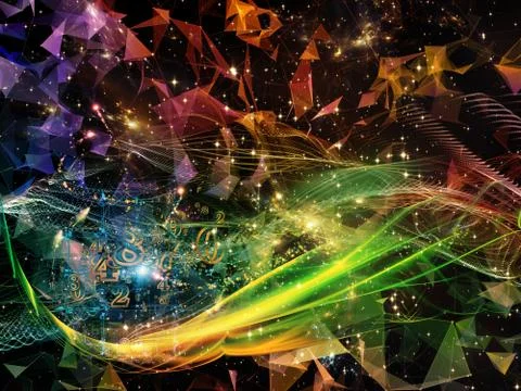 Speed of Virtual World Stockillustratie