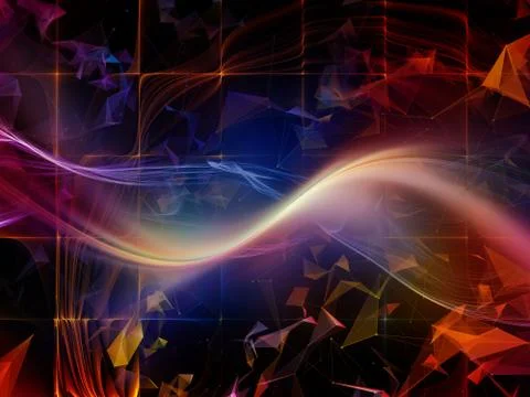 Speed of Virtual World Stock Illustration