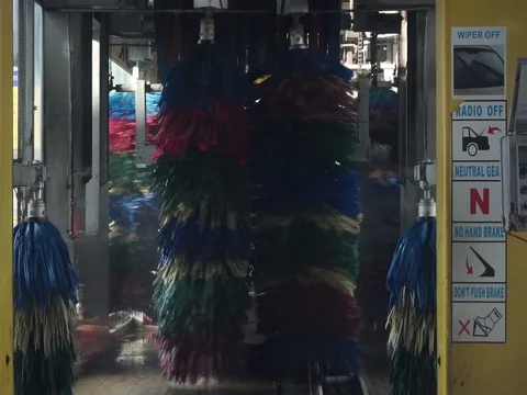 Speed wash automatic machine Stock-Footage 123753414