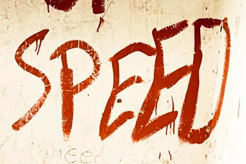 Speed written Stock Photos