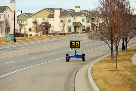 Speed Zone Trailer Stock Photos