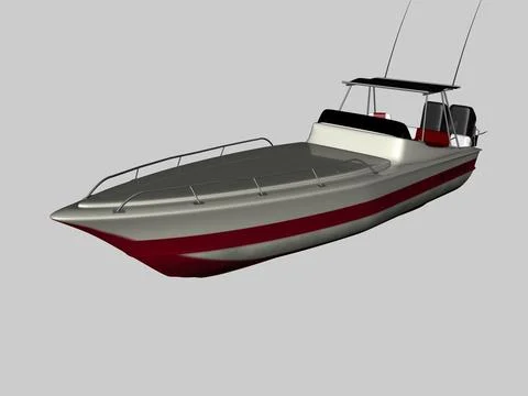 Speedboat ~ 3D Model ~ Download #91534588 | Pond5