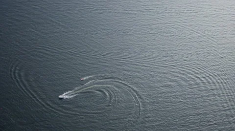 Speedboat Aerial Vídeo Stock 47514639