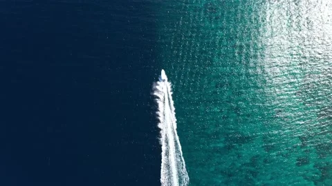Speedboat Aerial Stock Footage 198800100