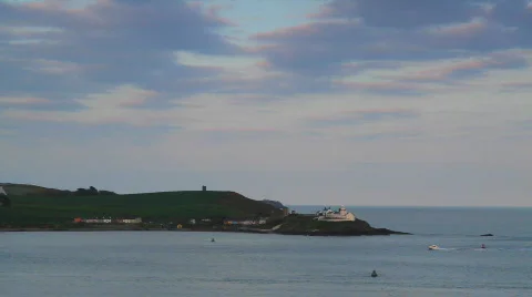 Speedboat and Lighthouse Video stock 694481