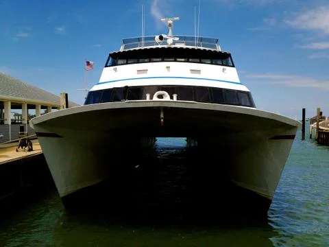 Speedboat at the dock 写真素材