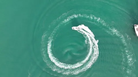 Speedboat going on the sea Stock Footage 292817322