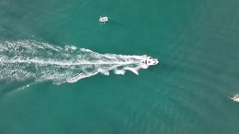 Speedboat going on the sea Stock Footage 292818131