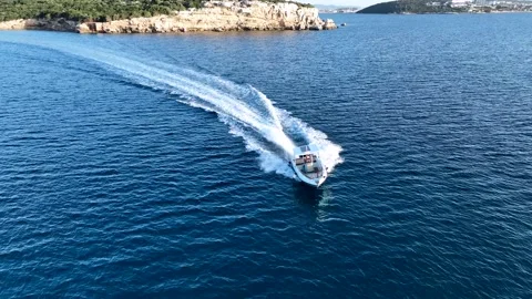Speedboat going on the sea Stock Footage 292825101