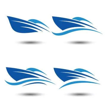 Speedboat Stock Illustration