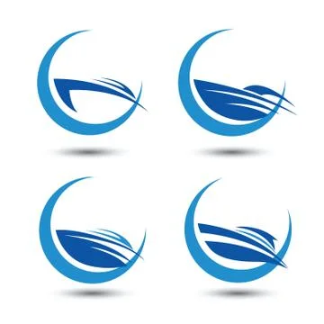 Speedboat Stock Illustration