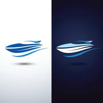Speedboat Stock Illustration