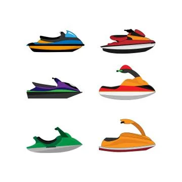 Speedboat Stock Illustration