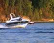 Speedboat on Lake SD Footage