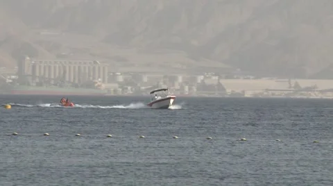 Speedboat, motorboat Stock Footage 49057903