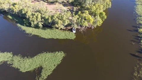 Speedboat at Mount Isa Stock Footage 129282716