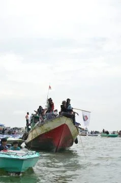Speedboat race Fotos Stock