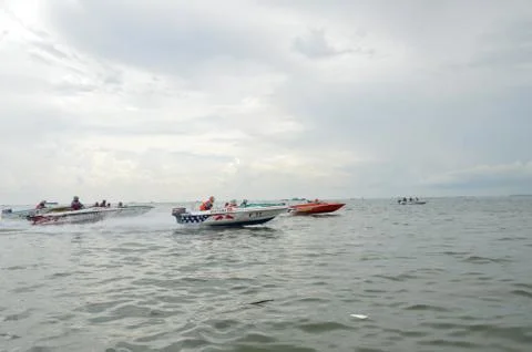 Speedboat race 写真素材