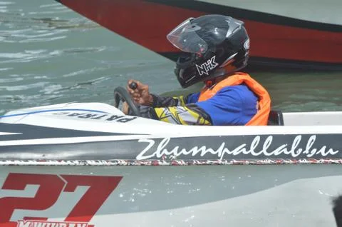 Speedboat race Fotos Stock
