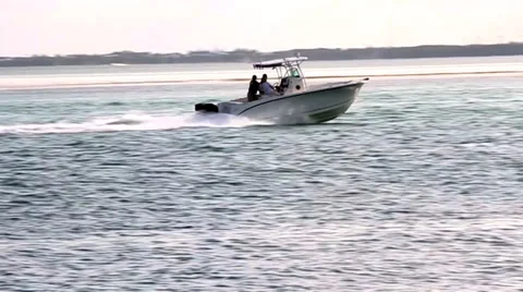 Speedboat racing off Stock-Footage 39568179