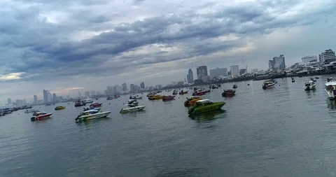 Speedboat Sea Flight Video stock 89407588