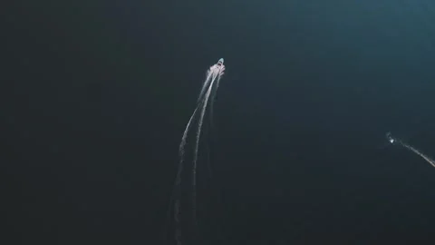 Speedboat in the sea Video stock 255102623